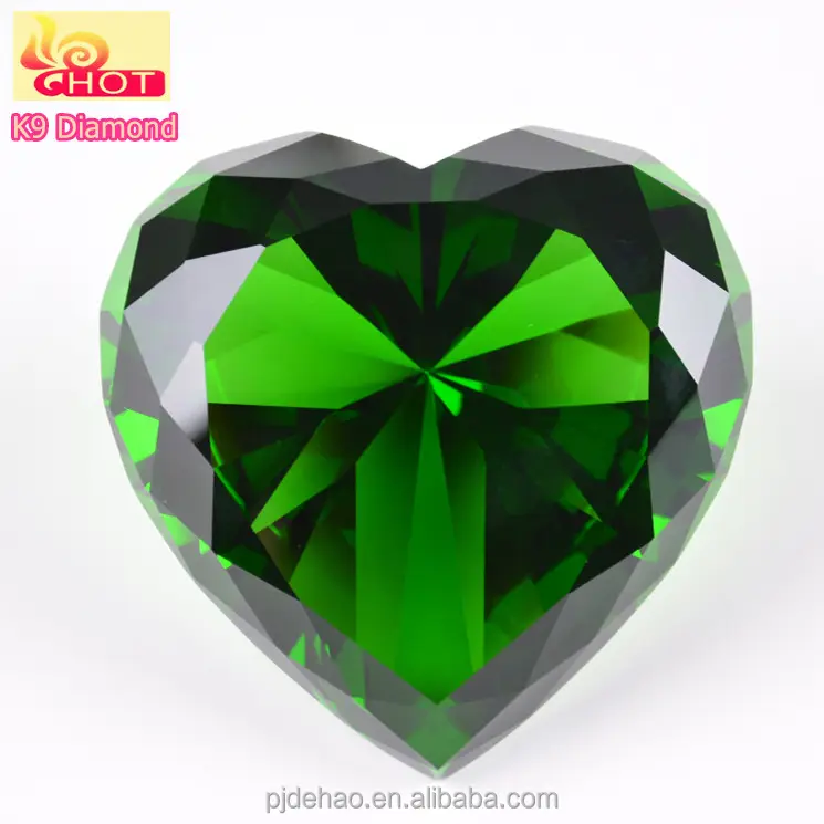 Ourwarm — cadeaux de mariage, article en cristal K9 de diamant en forme de cœur
