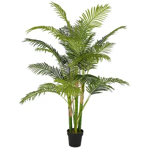 China Artificial Tree China Export 1.8m Single Plastic Mini Palm Artificial Phoenix Palm Tree