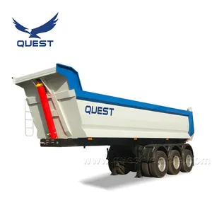 Direct Uit Fabriek U Vorm Dump Trailer, 45 Kubieke Meter Dump Trailer, Kipper Oplegger Te Koop