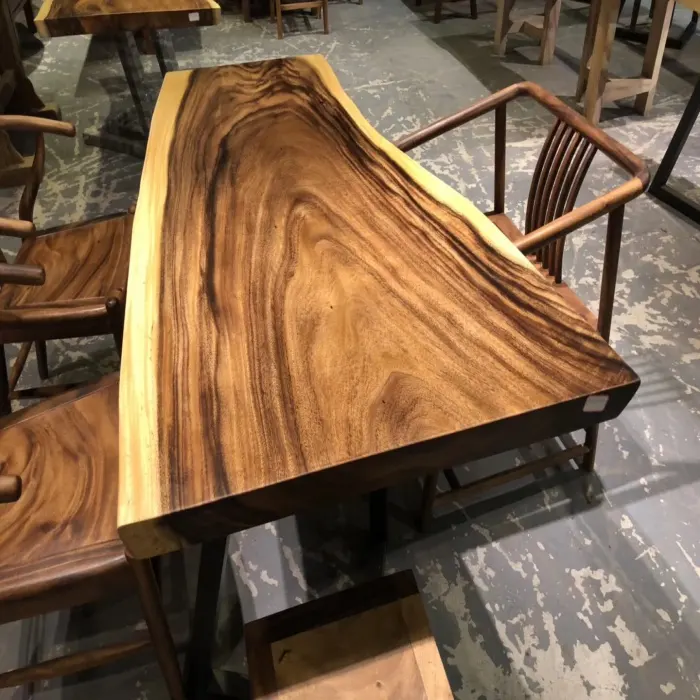 Mesa de ordenador de madera sólida 2023, novedad de 100%