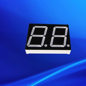 18 Pins Rood Groen Blauw Wit 0.8 Inch Dual Nummer 7 Segment <span class=keywords><strong>Led</strong></span> <span class=keywords><strong>Display</strong></span> 2 Digis - Product Image 3