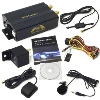 GPS vehículo Tracker GPS103A/TK103A Sensor de combustible tarjeta SD alarma de puerta GPS nuevo