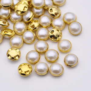 All'ingrosso 8mm per cucire applicazioni di perle bianche per cucire su Strass AB oro argento artiglio pietre di cristallo Flatback rotondo Strass perline - Product Image 2