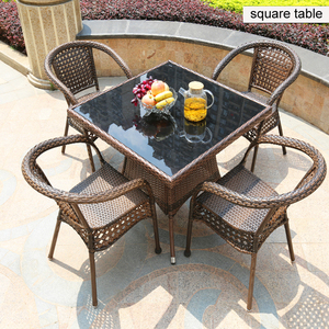 Mesa <span class=keywords><strong>de</strong></span> jardín silla al aire libre <span class=keywords><strong>de</strong></span> aluminio <span class=keywords><strong>de</strong></span> mimbre restaurante <span class=keywords><strong>juego</strong></span> <span class=keywords><strong>de</strong></span> comedor para <span class=keywords><strong>4</strong></span> - Product Image 3