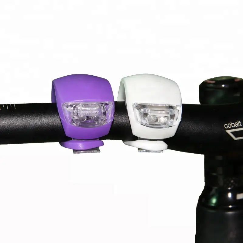 waterproof New Led Bike Lights Silicone Bicycle Head Front Rear Wheel LED Flash Lamp Cycling LED Silicone Bike Lights