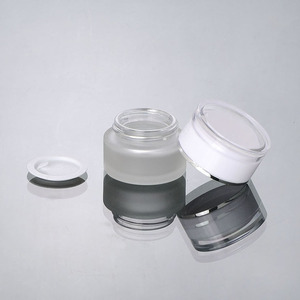 <span class=keywords><strong>Lo</strong></span> nuevo frasco <span class=keywords><strong>de</strong></span> vidrio cosmética gorra blanca helada botella <span class=keywords><strong>de</strong></span> vidrio cosmética - Product Image 3