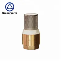 Válvulas verdes, válvula de retenção de bronze profissional para bombear água filtro de aço inoxidável para bombeamento