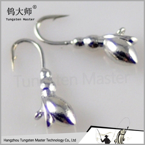 Banana de tungsteno hielo jigs pesca plátano cabeza de la plantilla para la pesca - Product Image 2