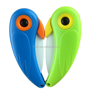 Bird Shaped Ceramic Folding Knife Kitchen Outdoor Camping Home Fruit Vegetable Cutting Paring Mini Knife WholesaleHB8858