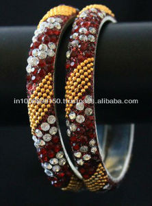 Indian Traditional 5 <b>Row</b> Latest Design Lakh Bangles - Product Image 2