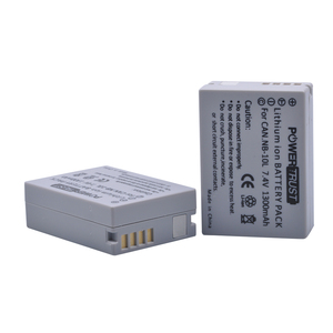 En gros 7.4V 1300mAh NB-10L NB10L NB 10L Batteries pour Canon G1X G15 G16 SX40HS SX50HS SX60HS SX40 SX50 SX60 HS Bateria