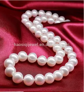 2024 wholesale high quality white pearl 4 mm -10 mm real round freshwater pearls natural jewelry hot sale