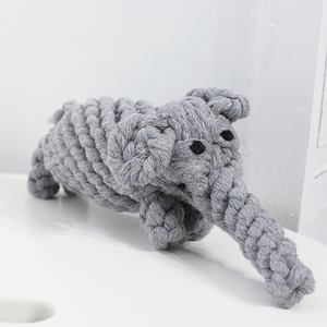 Giocattoli all'ingrosso della corda del cane del cotone della corda del coccodrillo dell'osso del coccodrillo del leone dell'elefante