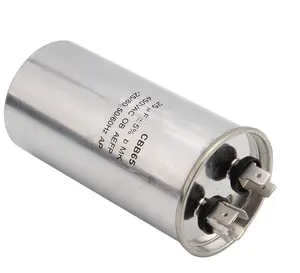 Condensador de carrera CBB65 de larga vida, máquina de lavado de 25uf, 380V, 50/60Hz