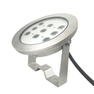 316L Stainless Steel RGB DC24V Waterproof IP68 Jumping Water Jet Fountain LED Light