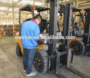Carretilla elevadora Daewoo, motor ISUZU japonés, precio de fábrica