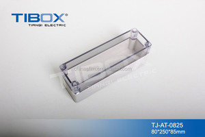 TIBOX ABSプラスチックスイッチジャンクションボックスエンクロージャーハウジング、蓋/透明カバー付き