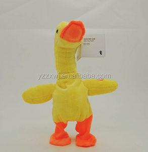 <span class=keywords><strong>Plush</strong></span> điện màu vàng vịt Đồ chơi đứng vịt nhồi bông đồ chơi sang trọng vịt withing hát - Product Image 3