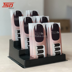 Suporte de exibição de produtos cosméticos para lojas de varejo, bandeja de exibição de acrílico a vácuo