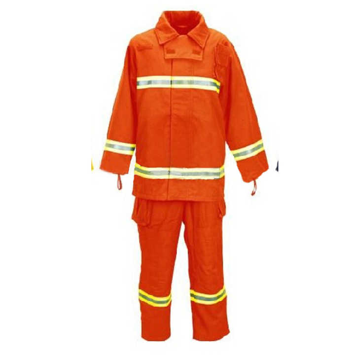 EN469 Certified Nomex Fire Fighting Suit High Visibility Reflective