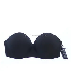 New design sexy hot backless mature nude bra invisible nude/black sexy strapless bra