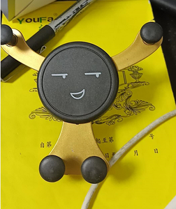 携帯電話用の自動車用ナビゲーションホルダークリエイティブ笑顔ユニバーサル重力車ブラケットエアベント - Product Image 4