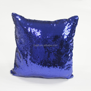 Sublimazione/Trasferimento di Calore Caso In Bianco Cuscino Magico di forma quadrata con il colore argento Sequin Cassa del Cuscino