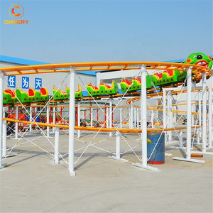 Directo <span class=keywords><strong>de</strong></span> fábrica al aire libre equipo <span class=keywords><strong>de</strong></span> la diversión <span class=keywords><strong>de</strong></span> fruta gusano dragón niños Mini montaña rusa para la venta - Product Image 2