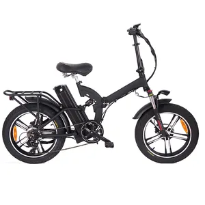 low price en15194 motorcycle -shaped finland spain pedal assist 20 inch folding lithium battery electric fat tyre bicycle bike