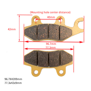 Plaquettes de frein en cuivre fritté haute performance pour moto FA197 YBR <span class=keywords><strong>250</strong></span> <span class=keywords><strong>TZR</strong></span> 50 YS <span class=keywords><strong>250</strong></span> Disque de frein avant - Product Image 4