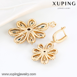 64006 очаровательные ювелирные изделия итальянские ювелирные изделия, 18k позолоченные Свадебные Роскошные ювелирные изделия набор бирюзовых ювелирных изделий - Product Image 6