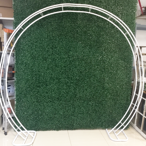Arche de mariage en métal, robuste, support rond, pour jardin et mariage, arc - Product Image 2