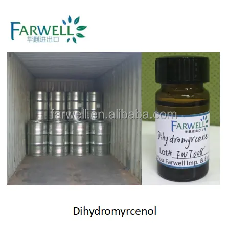 Dihydromyrcenol C10H20O รสสังเคราะห์และกลิ่นหอมรสประจำวัน,รสชาติอุตสาหกรรมไม่มีสีถึงสีเหลืองอ่อนของเหลวใส