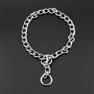럭셔리 헤비 듀티 초크 체인 개 목걸이 슬립 martingale P 체인 스테인레스 스틸 개 초크 체인 - Product Image 2