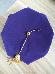 Robe académique Tam pour le diplôme <span class=keywords><strong>de</strong></span> <span class=keywords><strong>doctorat</strong></span> Robe <span class=keywords><strong>de</strong></span> remise <span class=keywords><strong>de</strong></span> diplôme violette - Product Image 5