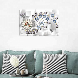 DIY Painting 70*50CM Modern <strong>Decoration</strong> Custom 3D Crystal Diamond Painting <strong>Wall</strong> <strong>Clock</strong> - Product Image 2