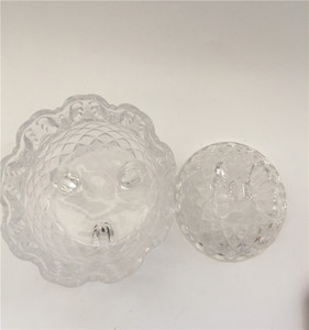 Gros <span class=keywords><strong>noeud</strong></span> papillon avec pied en verre bocal de bonbons avec couvercle papillon fait à la main en cristal bougie pot BR - Product Image 6