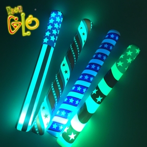Bán buôn Neon <span class=keywords><strong>LED</strong></span> Light-Up nhấp nháy <span class=keywords><strong>Foam</strong></span> <span class=keywords><strong>Stick</strong></span> tùy chỉnh được thiết kế cho ngày lễ-Giáng sinh Halloween & 4th của July Battery Powered - Product Image 5