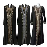 Novo design burqa moda design dubai kaftan abaya vestido dos muçulmanos