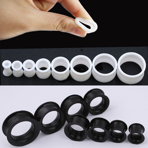 Manchettes d'oreille en Silicone souple, 3-25mm, 120 pièces, prise d'oreille à Double évasé, Tunnels - Product Image 2