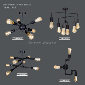 Lámpara de techo led vintage para <span class=keywords><strong>decoración</strong></span> de sala de estar, luz moderna sencilla, nórdica, geométrica, colgante - Product Image 5