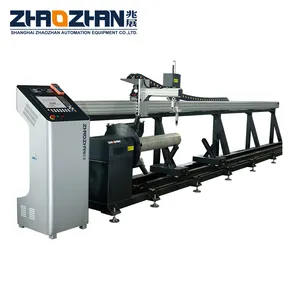 Zhaozhan cnc גיליון צינור פלזמה מכונת חיתוך מתכת חיתוך
