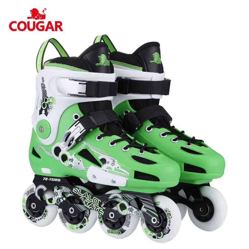Cougar รองเท้าสเกตน้ำแข็ง Slalom มืออาชีพ,รองเท้าสเก็ตอินไลน์ Linea รองเท้าสเก็ตสี่แถวสำหรับผู้ใหญ่