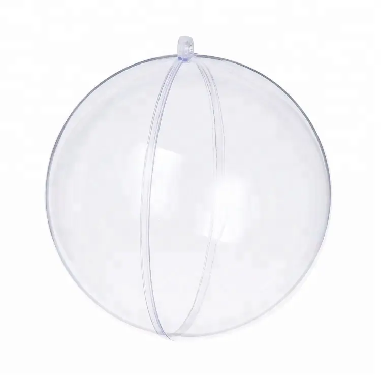 New Large 100mm Transparent Clear Plastic Fill able Ornaments Ball Christmas Tree Decoration Ornament ball