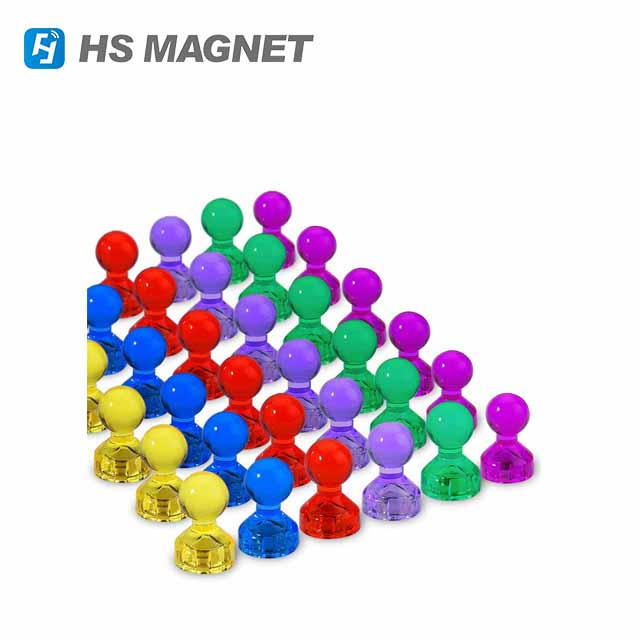 Magnetic Map Push Pins in Assorted Colors 7 Different Colors