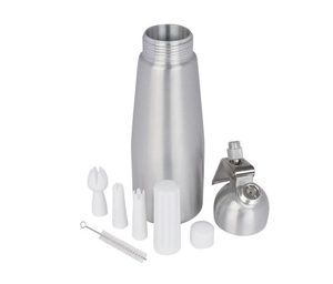 Fabricant de Dessert outils en aluminium tout crème à fouetter 1 Pinte avec trois buses et gaz titulaire - Product Image 4