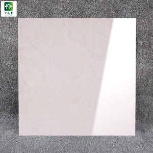 600 600 Non Slip Pink Texture Crema Marfil Polished Porcelain Floor Tile Glossy Soluble Salt Polished Marble Flooring Tile