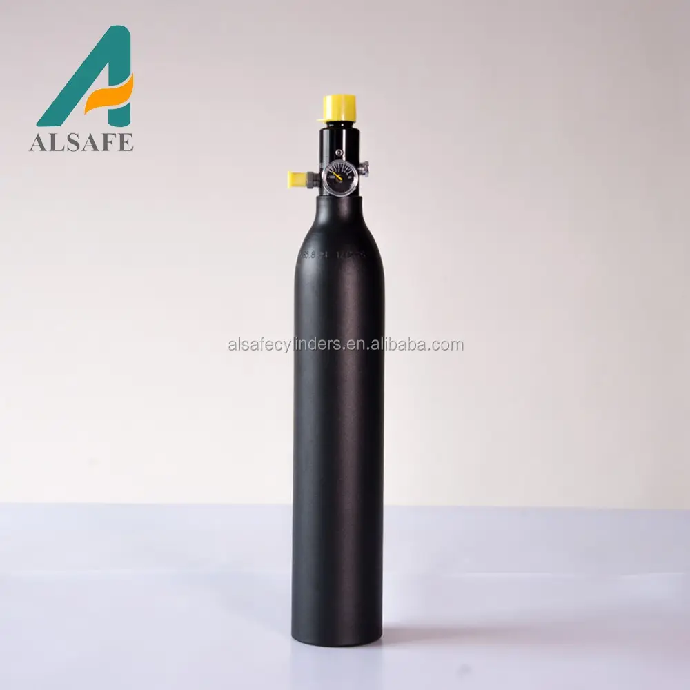 Silinder Gas Paintball/Co2 Aluminium Aloi Mulus Tekanan Tinggi 5, 5 L-30 MPa