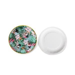 <span class=keywords><strong>Assiette</strong></span> en papier de fête décorations de fête dans la <span class=keywords><strong>jungle</strong></span> d'été assiettes en papier rondes personnalisées en vrac plat d'<span class=keywords><strong>assiette</strong></span> en papier de couleur moderne de voyage vente en gros - Product Image 4