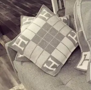 Dekoratif dikiş yastıkları oturma odası kanepe yastık yün jakarlı